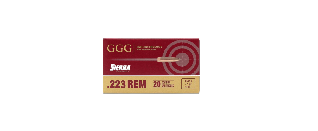 Amunicja 223 Rem GGG HPBT 4,99g/77grs Sierra