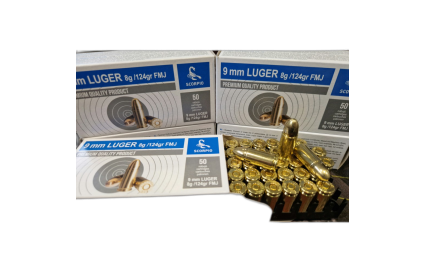 Amunicja STV Scorpio FMJ 8g kal. 9x19