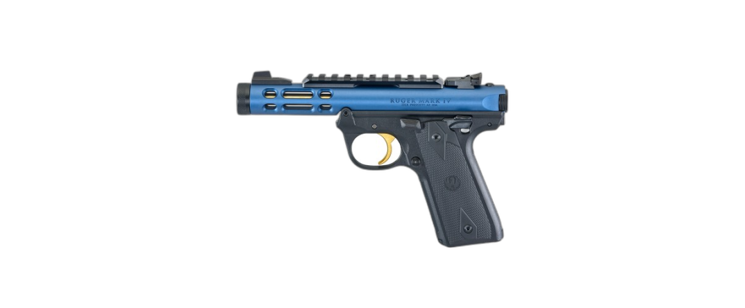 Pistolet Ruger Mark IV 22/45 Lite Blue/Gold mod. 43932 - kal. 22LR - brak na stanie