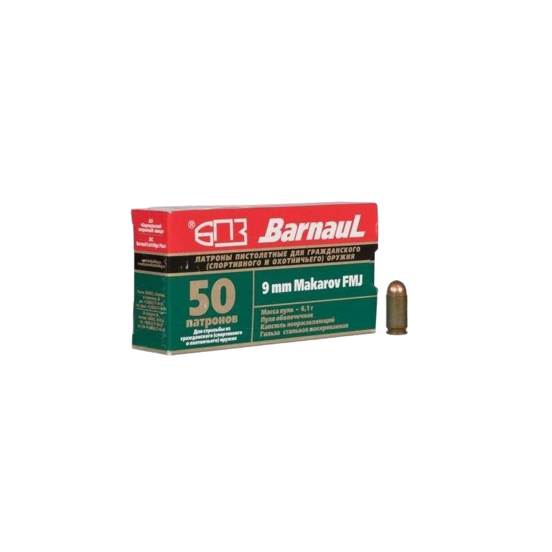 Amunicja Barnaul 9x18 Makarov FMJ