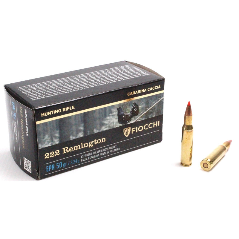 Amunicja Fiocchi .222 Rem. FMJHP 3,24g