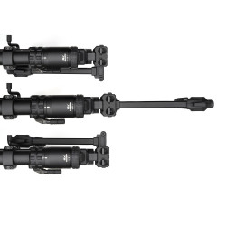 Kolba składana typu PDW Strike Folding Adapter Montaż Picatinny Aluminiowa Czarna Strike Industries SI-FSA-DUAL