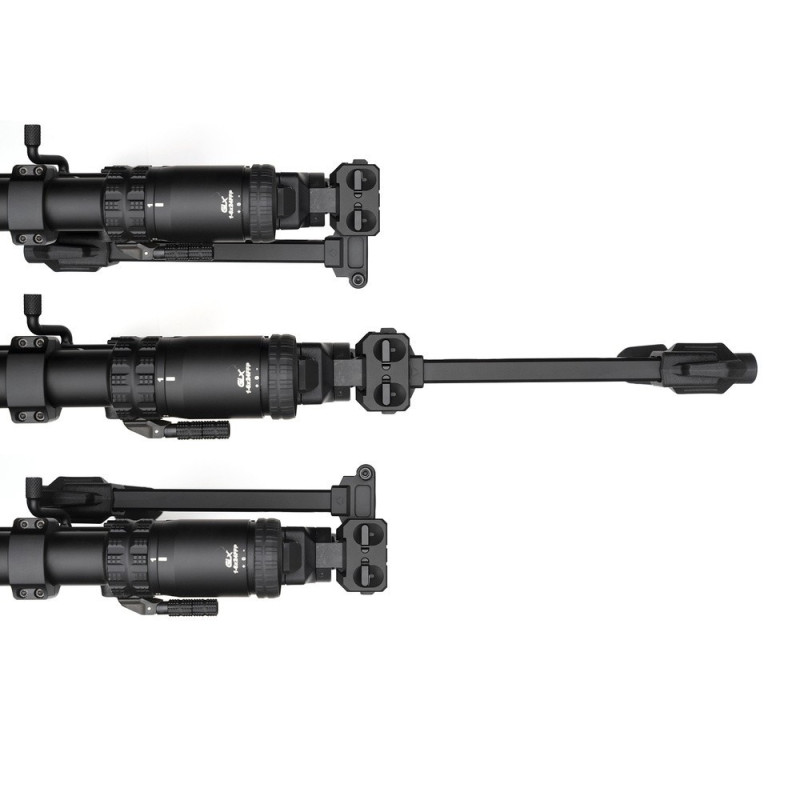 Kolba składana typu PDW Strike Folding Adapter Montaż Picatinny Aluminiowa Czarna Strike Industries SI-FSA-DUAL