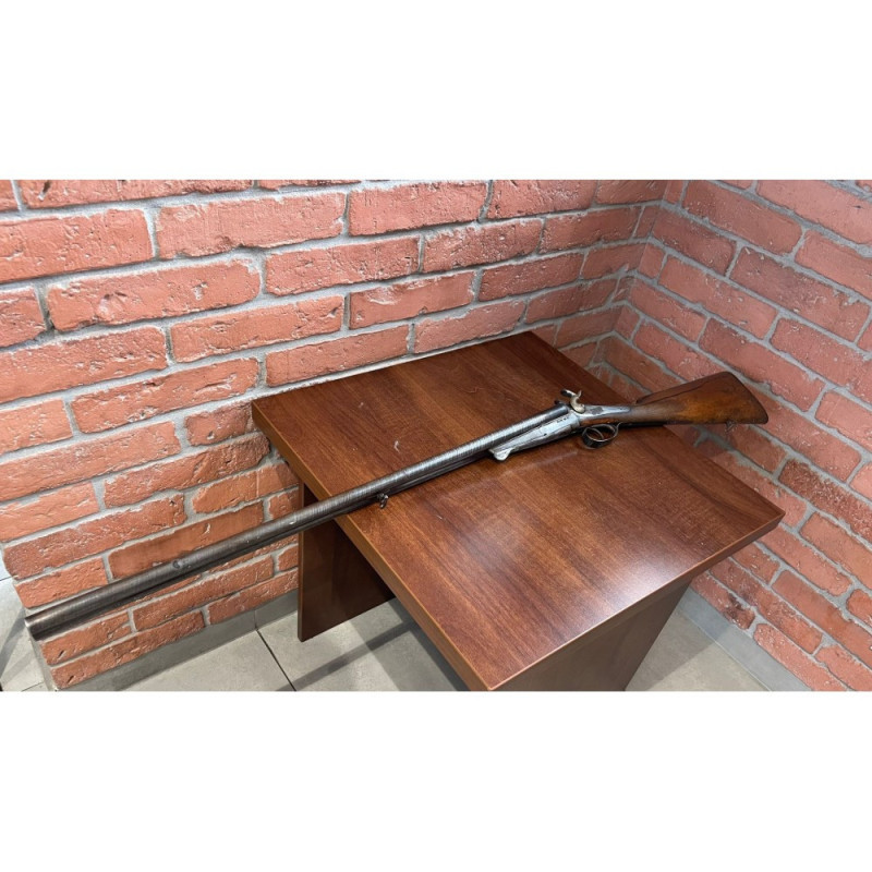 Broń PCU na bazie Strzelby horyzontalna systemu Lefaucheux z dźwierowaną lufą - pochodzenie ok. połowa XIX wieku