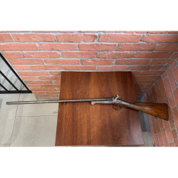 Broń PCU na bazie Strzelby horyzontalna systemu Lefaucheux z dźwierowaną lufą - pochodzenie ok. połowa XIX wieku