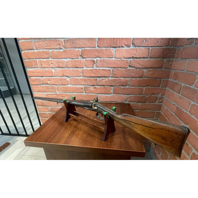 Broń PCU na bazie Strzelby horyzontalna systemu Lefaucheux z dźwierowaną lufą - pochodzenie ok. połowa XIX wieku