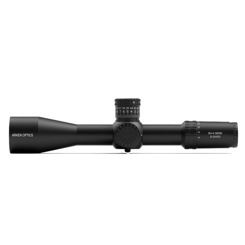 Luneta celownicza ARKEN SH4 6-24X50 GEN2 FFP MOA VPR Illuminated Reticle with Zero Stop  –  Tubus 34mm