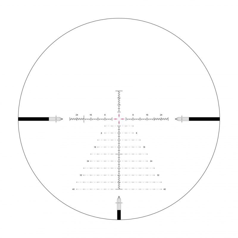 Luneta celownicza ARKEN SH4 6-24X50 GEN2 FFP MOA VPR Illuminated Reticle with Zero Stop  –  Tubus 34mm