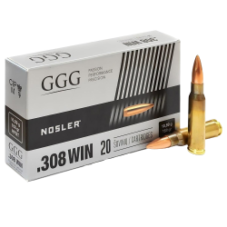 Amunicja 308 Win GGG HPBT 10,90g/168grs Nosler