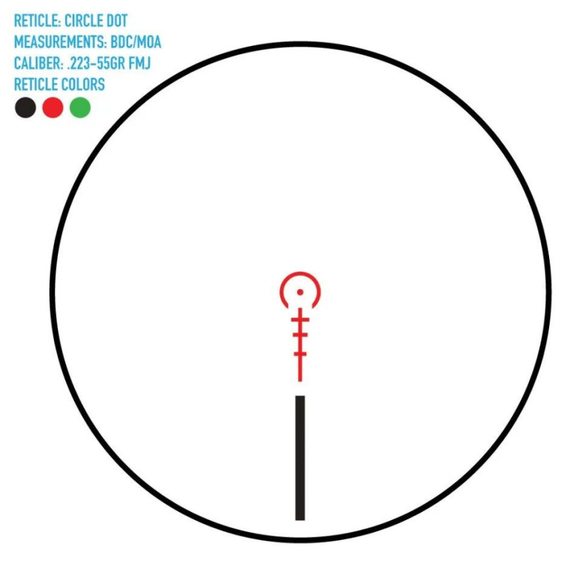 Luneta FireField RapidStrike 1-6x24SPF FF13070K z montażem