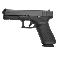 Pistolet Glock 17 Gen 5 FS kal. 9x19 - do Brasil" z 3 magazynkami i trytowymi metalowymi przyrządami celowniczymi"
