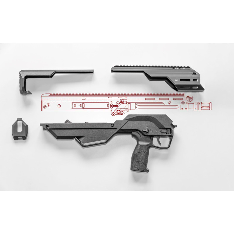 Zestaw konwersyjny bezkolbowego układu Bullpup karabinka MSBS GROT S10 FB-M1