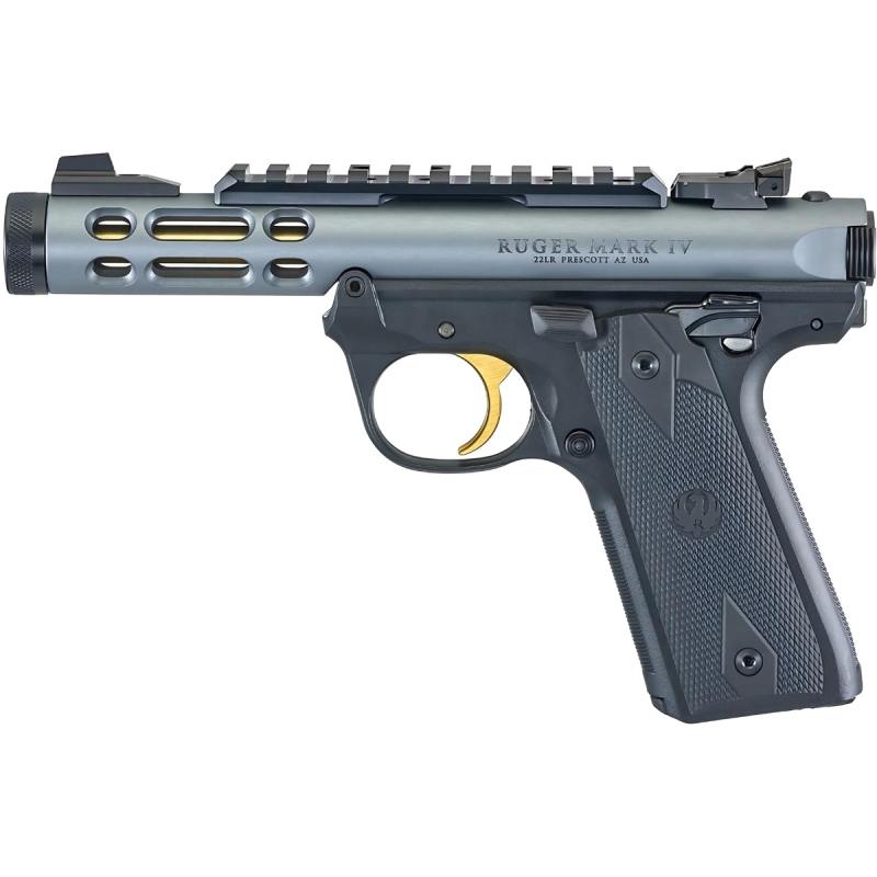 Pistolet Ruger Mark IV 22/45 Lite Gray/Gold mod. 43934 - kal. 22LR - brak na stanie