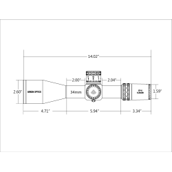 Luneta celownicza ARKEN EP5 5-25X56 FFP MIL VPR Reticle with Zero Stop –  Tubus 34mm