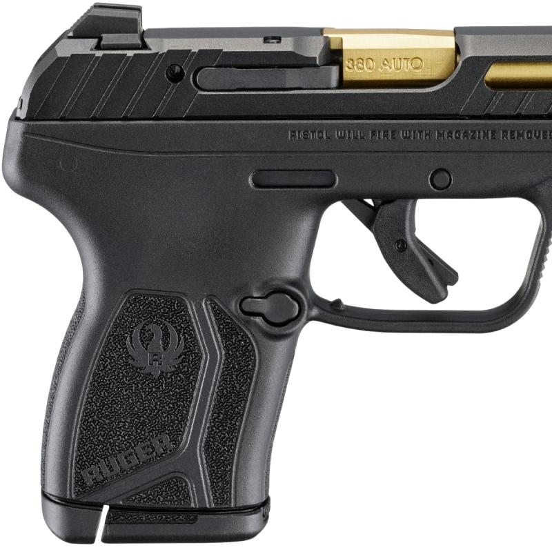 Pistolet Ruger LCP Max - Manual Safety - Gold / Black mod.13766 - kal. 9x17/.380Auto/9Brow