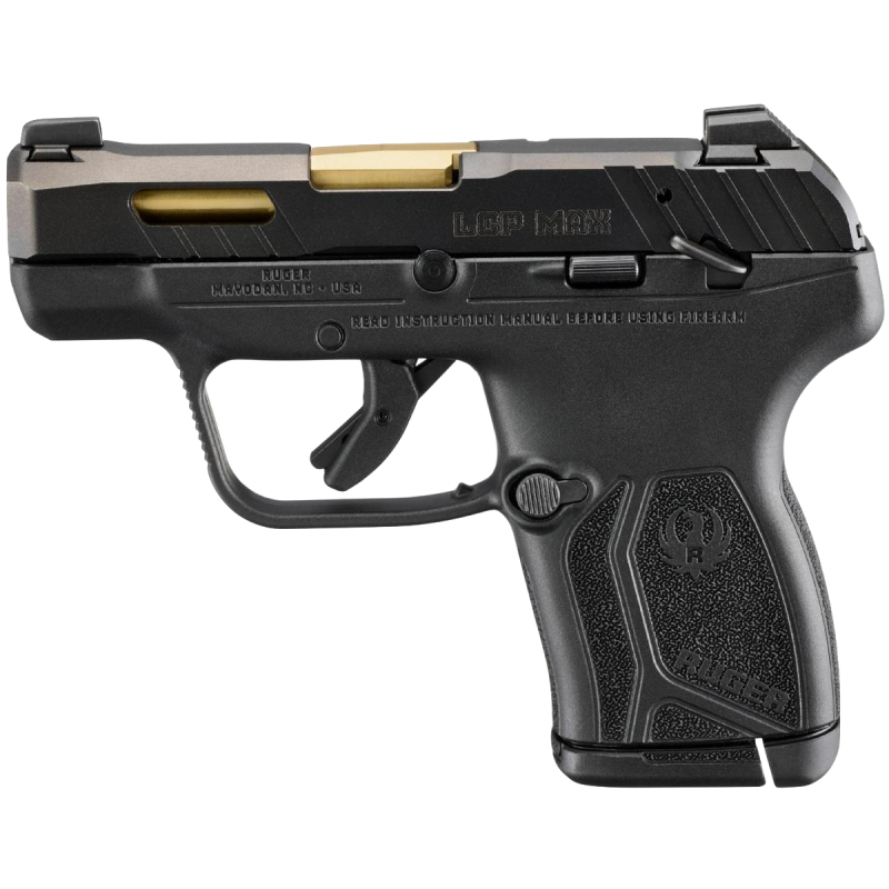 Pistolet Ruger LCP Max - Manual Safety - Gold / Black mod.13766 - kal. 9x17/.380Auto/9Brow