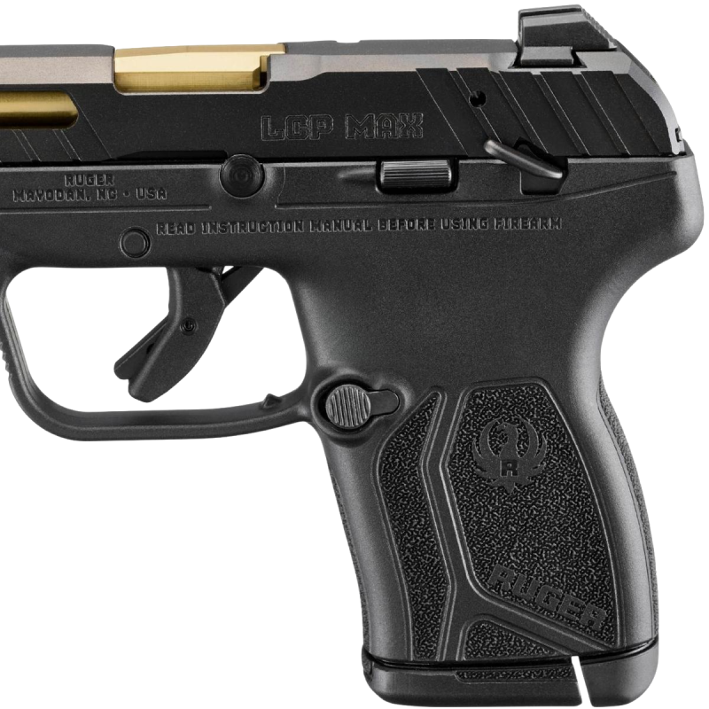 Pistolet Ruger LCP Max - Manual Safety - Gold / Black mod.13766 - kal. 9x17/.380Auto/9Brow