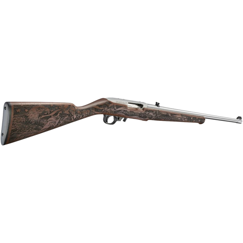 Karabinek samopowtarzalny Ruger 10/22 Stainless Steel mod. 32038  - kal. 22LR  - Drewno – Wersja Limitowana Z Okazji 250 Lecia U