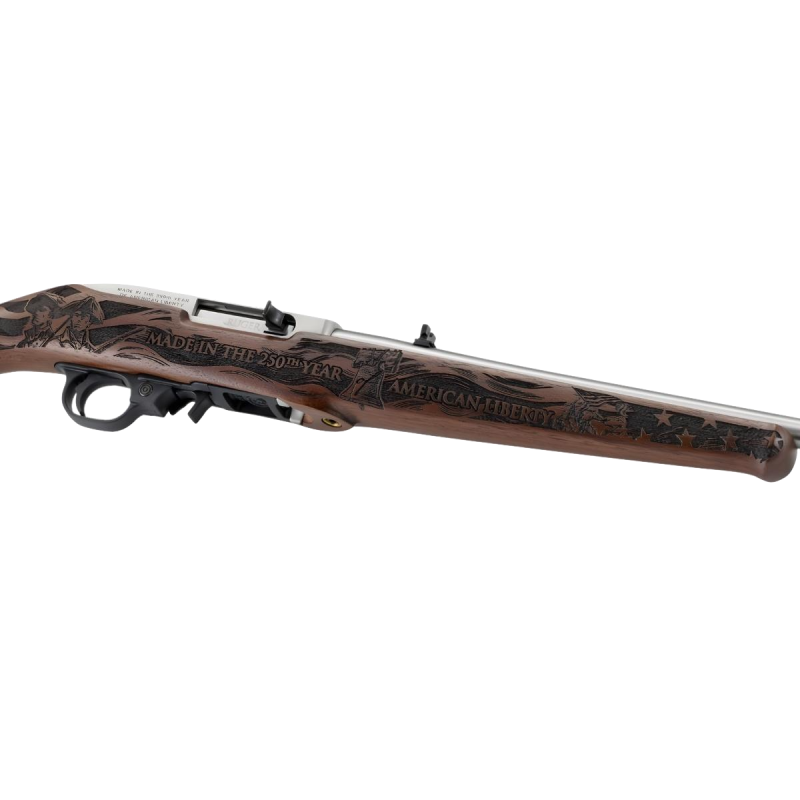 Karabinek samopowtarzalny Ruger 10/22 Stainless Steel mod. 32038  - kal. 22LR  - Drewno – Wersja Limitowana Z Okazji 250 Lecia U