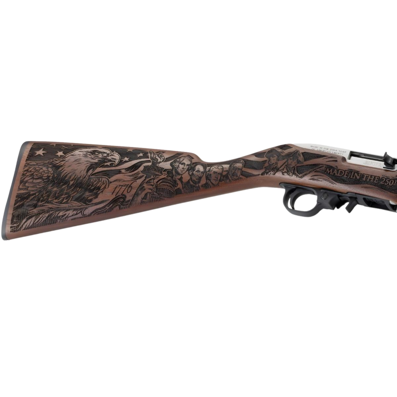 Karabinek samopowtarzalny Ruger 10/22 Stainless Steel mod. 32038  - kal. 22LR  - Drewno – Wersja Limitowana Z Okazji 250 Lecia U