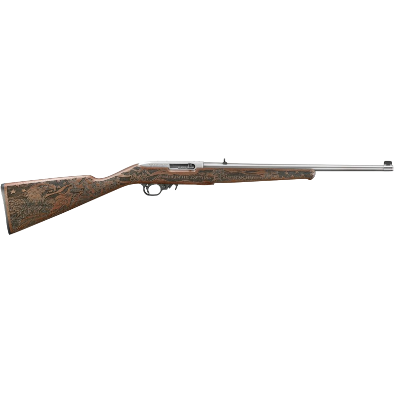 Karabinek samopowtarzalny Ruger 10/22 Stainless Steel mod. 32038  - kal. 22LR  - Drewno – Wersja Limitowana Z Okazji 250 Lecia U