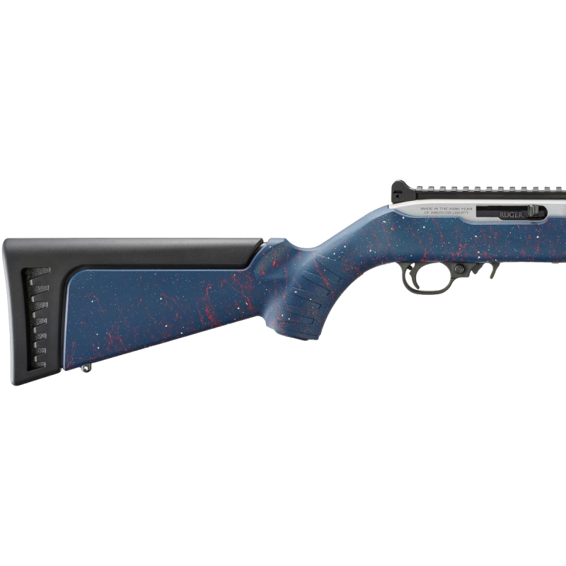 Karabinek samopowtarzalny Ruger 10/22 Stainless Steel - Liberty Blue Synthetic mod. 32039  - kal. 22LR