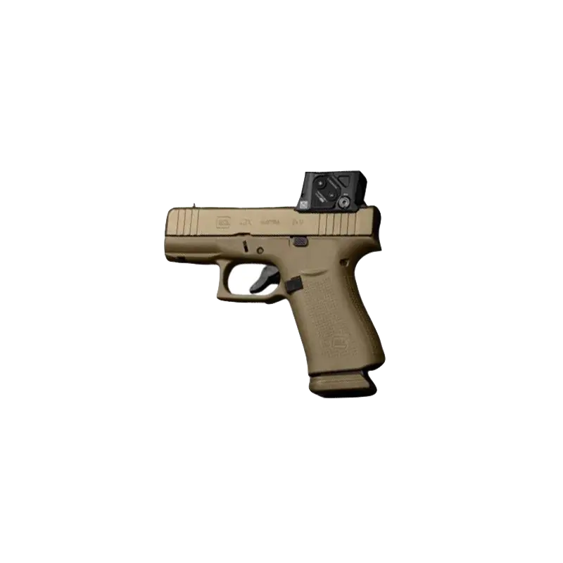 Pistolet samopowtarzalny Glock 43X Coyote MOS Combo Aimpoint COA - kal. 9x19