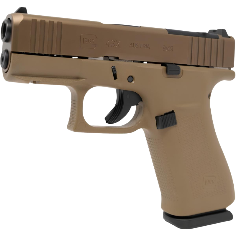 Pistolet samopowtarzalny Glock 43X Coyote MOS  - kal. 9x19