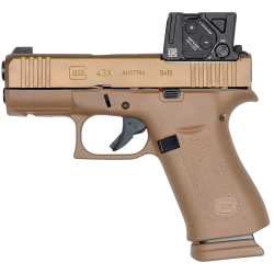 Pistolet samopowtarzalny Glock 43X Coyote MOS Combo Aimpoint COA - kal. 9x19