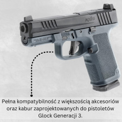 Pistolet samopowtarzalny Ruger RXM FS 4,5" - OR - Black mod. 19444 - kal. 9x19