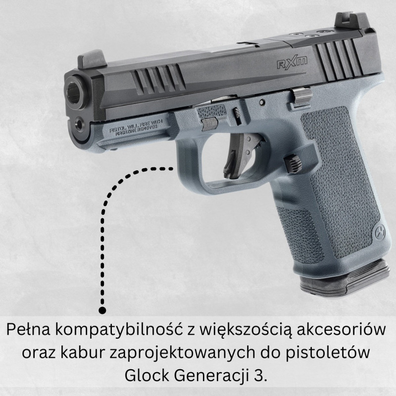 Pistolet samopowtarzalny Ruger RXM FS 4,5" - OR - Black mod. 19444 - kal. 9x19